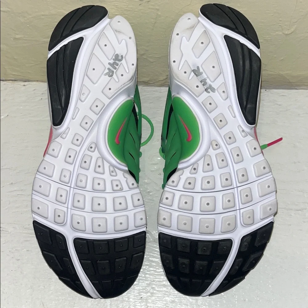 Nike Air Presto Black Hyper Pink Green Kids Running Shoes